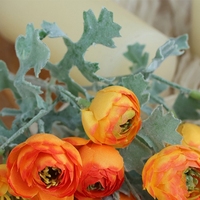 Künstliche Blumen Großhandel Beflockter Kamelienstrauß Teerosenköpfe Hochwertige Seidenblumen-Arrangements Hochzeitsdekoration