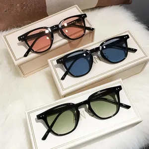 CONCHEN Vintage Square Sonnenbrille Frauen Mann Schwarze Brille UV400 Brillen Brand Designer Shades Oculos De Sol