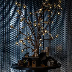 Уникальные современные подвесные светильники, роскошная хрустальная люстра, искусственная светящаяся Напольная Лампа в виде дерева на заказ