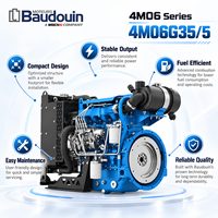Moteur diesel turbocompressé 4 cylindres Baudouin 4M06G35/5 pour groupe électrogène, puissance de pointe, puissance de secours et groupe électrogène industriel