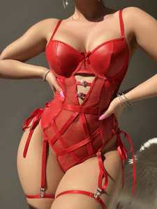 Sexy Jumps uits für Frauen, Strümpfe, Unterhemden und geteilte Träger für sexy Dessous für Frauen in der Fabrik - Product Image 6