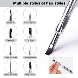 <span class=keywords><strong>Pincel</strong></span> Profesional para Decoración de Uñas 8 en 1 con Cabezal Reemplazable, Pelo Sintético Ecológico, Kit de Pluma Multifuncional para Diseño de Uñas - Product Image 2