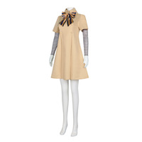 Costume de cosplay M3GAN, perruque, robe Megan, robe de poupée robotique IA, chaussettes, ensemble complet M3GAN pour filles et adultes cosplay