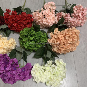 B-997 Compra al por Mayor Flores de Seda para Decoración del Hogar, Ramo Grande de <span class=keywords><strong>Hortensias</strong></span> de 50 cm de Largo, Arreglos de Flores Artificiales de Hortensia - Product Image 3