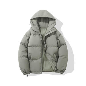 Veste d'hiver pour homme en duvet, style YZ, couleur unie, à capuche - Extérieur, OEM et ODM pris en charge - Product Image 4