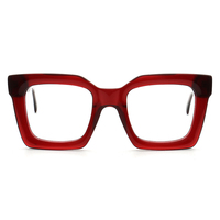 MA53 Lunettes anti-lumière bleue tendance Montures polygonales vintage en stock Montures en acétate bloquant la lumière bleue optique
