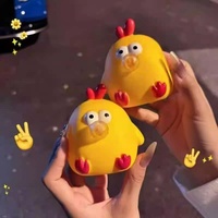 Jouet sensoriel anti-stress Kawaii Bubble Pop Chicken en PVC, amusant pour enfants et adultes, décoration de bureau, cadeau d'anniversaire