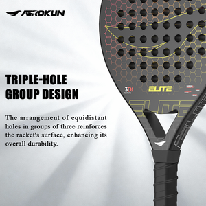 Racchette da Padel Professionali in Fibra di Carbonio 3k 12k 18k con Logo Personalizzato OEM - Product Image 3