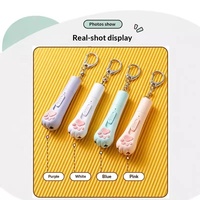 Juguete Láser LED Multifuncional con Carga USB para Mascotas, Gatos y Perros, con Patrones Intercambiables, Llavero con Láser Interactivo