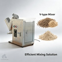Mélangeur de poudre en V à haute uniformité, mini mélangeur de laboratoire en V 2L 5L 10L, équipement de mélange de granulés secs pour poudres alimentaires, épicées et chimiques