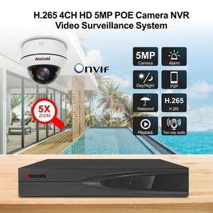 Anxinshi 5mp Dome Poe Bedrade Ip Camera Seetong 4 Kanalen Poe Nvr Netwerk Ptz Camera Kits - Product Image 3