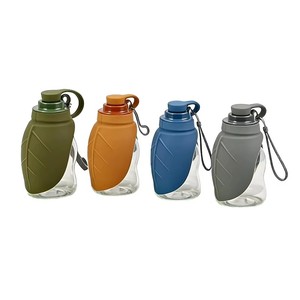 Nueva Botella <span class=keywords><strong>de</strong></span> <span class=keywords><strong>Agua</strong></span> Portátil para Mascotas <span class=keywords><strong>de</strong></span> <span class=keywords><strong>Amazon</strong></span>, Diseño <span class=keywords><strong>de</strong></span> Hoja <span class=keywords><strong>de</strong></span> Gel <span class=keywords><strong>de</strong></span> Silicona, Dispensador <span class=keywords><strong>de</strong></span> <span class=keywords><strong>Agua</strong></span> para Exteriores con Tazón Plegable - Product Image 1