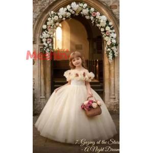 Robe de demoiselle d'honneur MS Fairy Tale Princess pour mariages, robe de cérémonie pour enfants, costume de spectacle - Product Image 1
