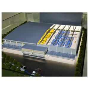 Modèle <span class=keywords><strong>de</strong></span> <span class=keywords><strong>centre</strong></span> logistique à chaîne du froid personnalisé - Prototype architectural d'entrepôt frigorifique <span class=keywords><strong>de</strong></span> haute précision - Product Image 1