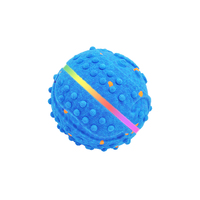 LED EVA Einfacher Interaktiver USB-Aufladbarer RGB Mehrfarbiger Leuchtender Hundeball Haustier-Spielzeug mit Automatischer Beleuchtung & Vibrationsfunktionen