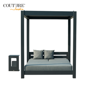 Muebles de aluminio de alta costura para jardín, sillas de salón de natación ajustables para playa, dosel para sombra de <span class=keywords><strong>Poo</strong></span> - Product Image 2
