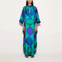Robe plissée en mousseline de soie pour femmes, longueur genou, manches 3/4, avec volants, décontractée, élégante, pour la plage, été