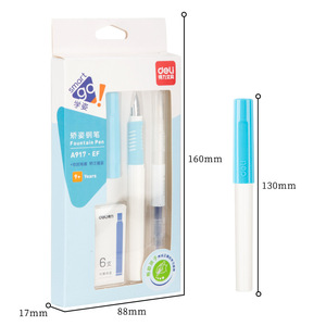 Deli Fountain Pen A917 Ef Nib With Replaceable Ink Cartridges For Students Posture Correction - Product Image 2
