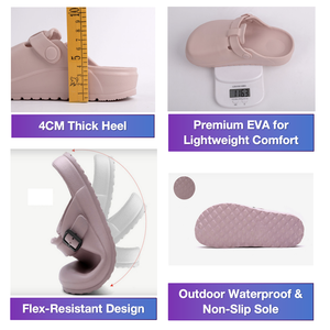 Sabot souple personnalisé pour <span class=keywords><strong>femme</strong></span>, idéal pour la plage et le jardin, pantoufle d'intérieur respirante, légère et confortable pour l'intérieur et l'extérieur - Product Image 2