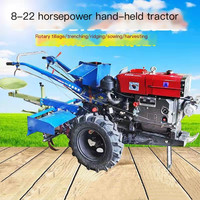 Offre Spéciale 12hp essence Mini tracteur à roues cultivateur pour couper le riz
