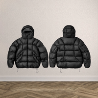 Doudounes et Manteaux Bulle Matelassés Remplis de Duvet de Canard Noir Coupe-Vent d'Hiver Personnalisés par le Fabricant pour Hommes