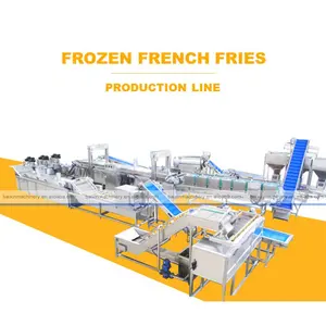 Attrezzatura per patatine fritte/macchina per la produzione di patatine fritte/linea di produzione di patatine fritte congelate