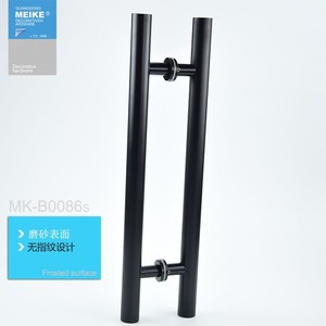 Porte épaissie, verre noir sablé, grand siège tubulaire rond, moderne et simple - Product Image 5