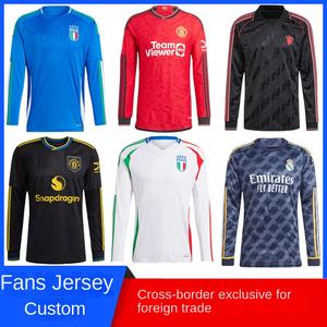 Футбольная футболка с длинным рукавом для болельщиков, антибактериальная, из нейлона/кашемира, с 3D-узором, для трансграничной торговли, осень-зима 2025 - Product Image 5