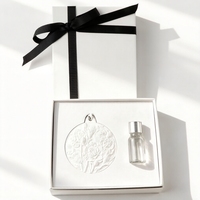 Diffuseur de parfum d'huile essentielle de parfum d'arôme en porcelaine de fleur en céramique parfumée de garde-robe de voiture de décoration d'intérieur