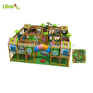 Toboggan d'intérieur en plastique pour enfants, équipement de terrain de jeu avec plusieurs thèmes