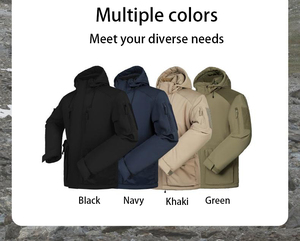 Parka de invierno Unisex con capucha repelente al agua transpirable a prueba de viento chaqueta de esquí algodón relleno poliéster resistente al desgaste al aire libre - Product Image 6