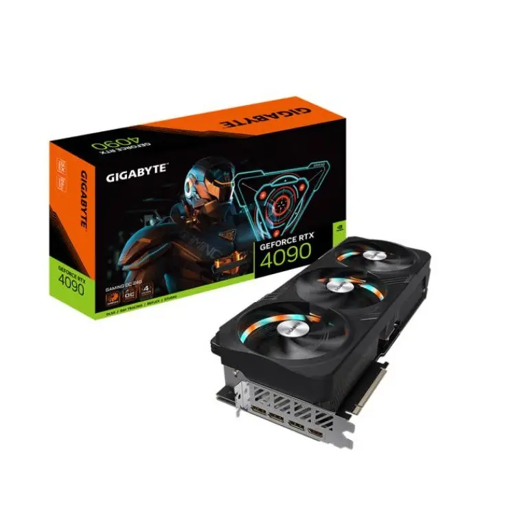 최신 Nvidia GeForce RTX 4090 24GB GDDR6X 그래픽 카드 티타늄 및 블랙 RTX 4080 3090 Ti GPU 게임 비디오 카드
