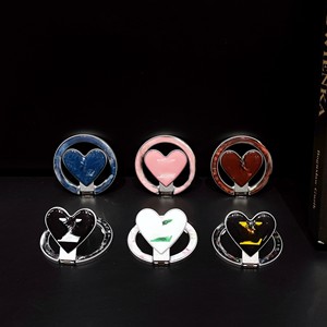 Soporte Magnético de Lujo para Teléfono con Diseño de Corazón, de Plástico ABS, con Logotipo Doble C de Camelia, Rotación de 360 Grados, Agarre para Dedos, Base de Epoxi - Product Image 6