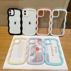 Hợp thời trang mới chống sốc rõ ràng kẹo màu trường hợp điện thoại Cover quay lại iPhone x XR 11 12 13 14 15 16 Pro Max 2025 cung cấp bảo vệ - Product Image 1