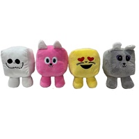 Jouet en peluche doux et confortable en forme de cube, fantaisie, chat, chien et poupée, idée cadeau amusante pour soulager le stress, vente en gros
