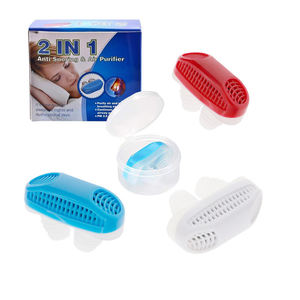 อุปกรณ์ช่วยหายใจขณะนอนหลับและป้องกันการนอนกรนขั้นสูง 2-1 พร้อมเครื่องฟอกอากาศ คลิปหนีบจมูกซิลิโคน ขยายรูจมูก บรรเทาอาการคัดจมูก - Product Image 6