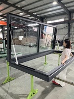 Fenêtre de toit électrique automatique moderne en alliage d'aluminium imperméable à double vitrage