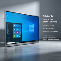 Беспроводная интерактивная доска 65 дюймов с Windows, разрешением 4K и 20-точечным сенсорным управлением для использования в классах и школах