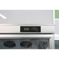Réfrigérateur à compresseur vertical à 2 portes, avec compartiments profonds différents, pour boissons et bières, vitrine réfrigérée