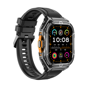 DSM11 Black X5 <b>GPS</b> <b>Smartwatch</b> SOS Function Multi band GNSS Positioning System Compass Altimeter 5ATM Water Men Smartwatches - Product Image 4