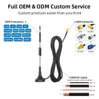Antenne à base magnétique 600-6000 MHz 2G 3G 4G 5G 3dBi avec connecteur mâle SMA et câble RG178 pour routeur sans fil