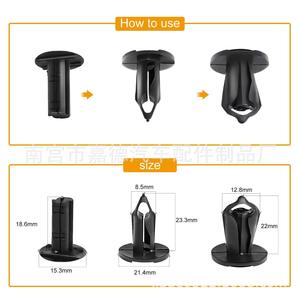 Ford Car <b>Bumper</b> <b>Clips</b> 3143 18.6mm Plastic Fasteners For Replace Repair Auto Fastener - Product Image 1