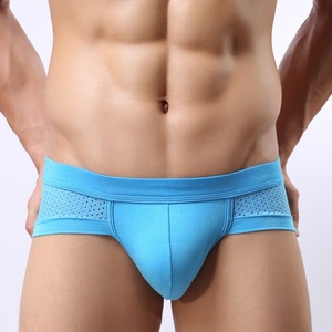 Slip Uomo in Modal a Rete Traspirante, Modellante, a Vita Bassa, Sexy e Confortevole, <span class=keywords><strong>Taglie</strong></span> <span class=keywords><strong>Forti</strong></span>, <span class=keywords><strong>Boxer</strong></span> ODM all'Ingrosso - Product Image 1