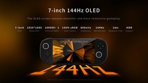 Mangmi Pocket MAX คอนโซลเกมมือถือ7นิ้วหน้าจอ OLED <span class=keywords><strong>M</strong></span> ผู้เล่นเกม2.0พื้นที่8 + 128GB Android 13 mangmi คอนโซลวิดีโอเกม - Product Image 5