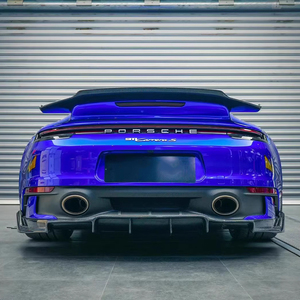 Kit Carrozzeria Completo in Vera Fibra di Carbonio per Porsche 911 992 Carrera <span class=keywords><strong>S</strong></span> - Kit Aerodinamico con Labbro Anteriore, Diffusore Posteriore, Minigonne Laterali - Product Image 6