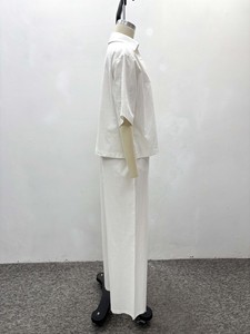 Completo Casual da <span class=keywords><strong>Donna</strong></span> Taglie Forti: Top a Maniche Corte <span class=keywords><strong>con</strong></span> Bottoni e <span class=keywords><strong>Pantaloni</strong></span> a Gamba Larga - Sehe Fashion - Product Image 5