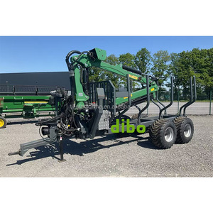 Grue montée sur <span class=keywords><strong>camion</strong></span> forestier avec remorque hydraulique à grappin pour bûches Machine agricole Remorque à bois avec grue à <span class=keywords><strong>vendre</strong></span> - Product Image 4