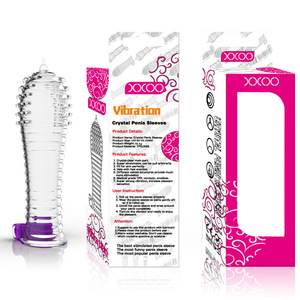 Hochwertiges Großes Kristall-Kondom Männer Silikon-Vibrator Sexspielzeug für Frauen - Product Image 4