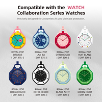Funda Protectora de Silicona para Reloj AP, Cobertura Total de 360° con Soporte Integrado y Clip de Mosquetón, Soporte para Reloj con Mosquetón