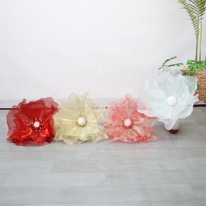 Décor de scène de mariage aux couleurs irisées cuivrées, accessoires photo, marqueurs d'allée, arrangements floraux artificiels pour salle de cérémonie et cours - Product Image 3